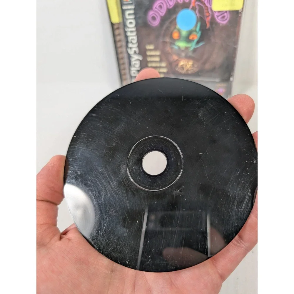 Oddworld Abe‎ Oddysee PS1 Complete Tested Sony Playstation Black Label 1997